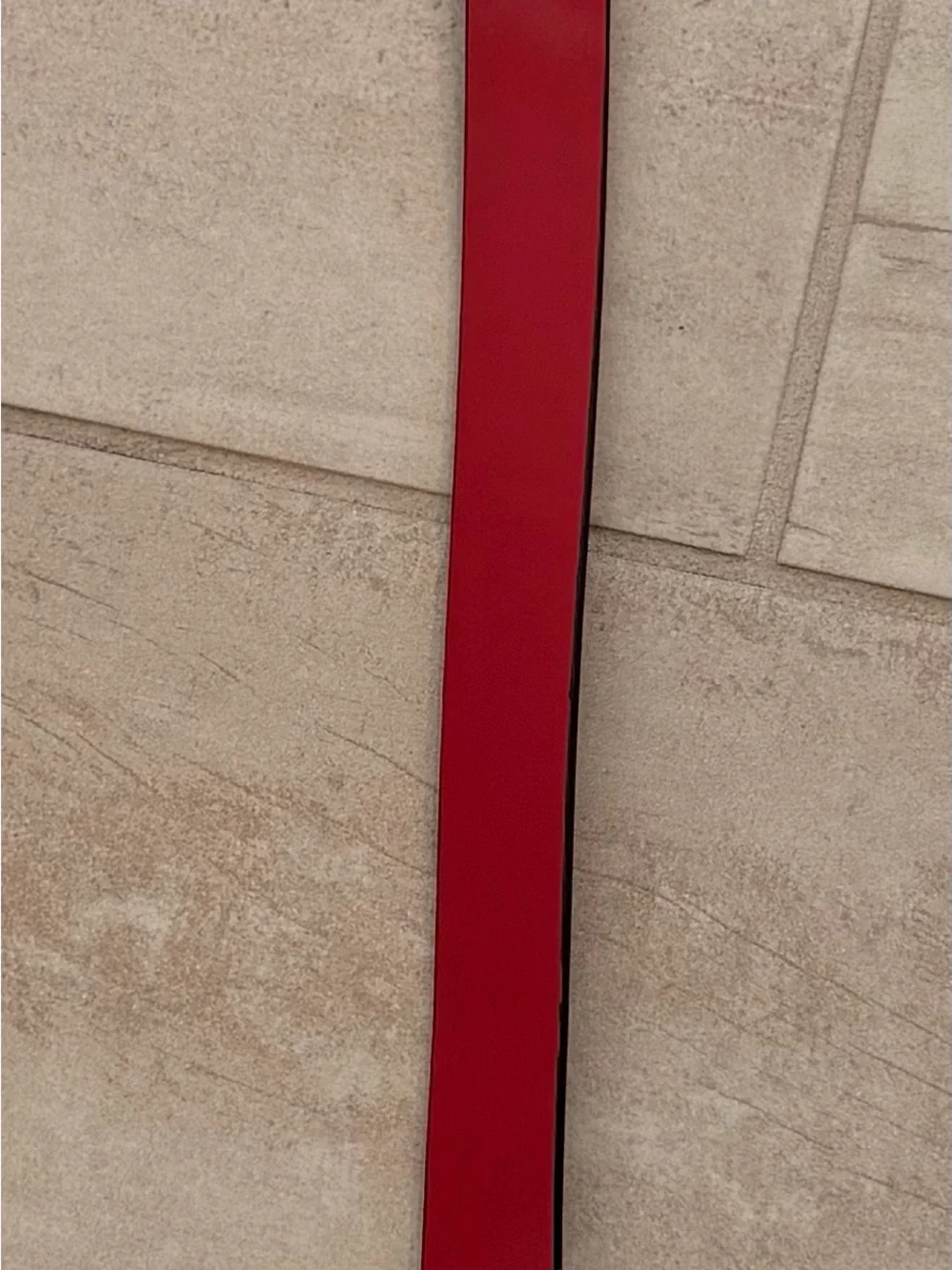 kate spade Red/Black Patent Leather Belt with Gold Buckle